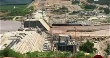 شاهد.. أحدث فيديو من قلب سد النهضة الإثيوبى 