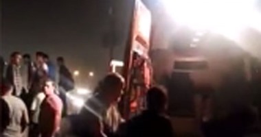 بالفيديو.. حادث مروع بالطريق الدائرى فى مدينة السلام
