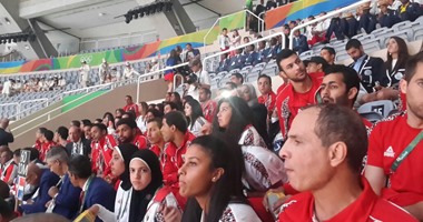 البعثة المصرية فى استاد ماركانا استعدادا لطابور العرض