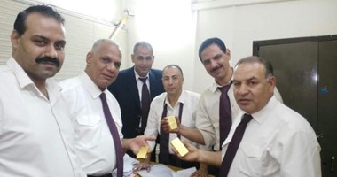 جمارك المطار تحبط تهريب 3 سبائك ذهب بقيمة مليون جنيه
