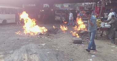 اندلاع حريق فى أحد مخازن الأخشاب غرب مدينة ملوى بالمنيا