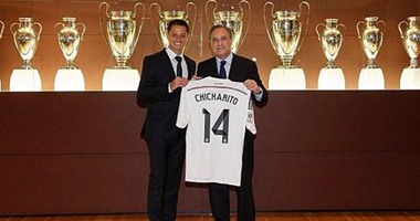 ريال مدريد يقدم لاعبه الجديد تشيتشاريتو لوسائل الإعلام