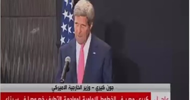 جون كيرى: نخوض مع القاهرة معركة مشتركة ضد الإرهاب