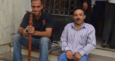 معاقو المنوفية يحتجون أمام مبنى الديوان العام للمطالبة بالتعيين