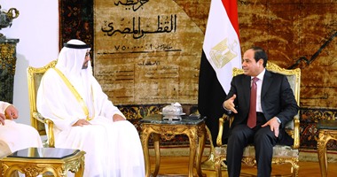 ولى عهد أبو ظبى يهنئ السيسى ويؤكد خصوصية العلاقات بين مصر والإمارات