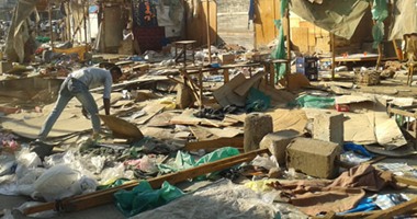 القبض على صاحب شادر مخالف أثناء حملة إزالة بالجيزة