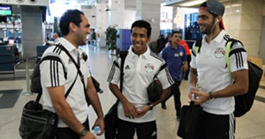 بالصور.. بعثة المنتخب الوطنى تستعد للسفر إلى السنغال
