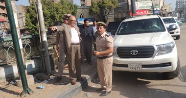 إزالة 22 حالة تعدٍ وتحرير 29 محضر إشغال طريق بالفيوم