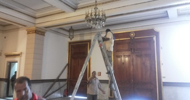 بالصور.. جامعة القاهرة تستعد لاستقبال الرئيس غدا.. طائرة الرئاسة ستهبط بملاعب المدينة.. والسيسى يلتقى بأعضاء هيئة التدريس ويوجه كلمة للأمة ويكرم الأوائل من داخل "القبة"