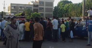 الأمن ينجح في فتح طريق السادات – كفر داود بعد أن قطعه الأهالى لساعات 