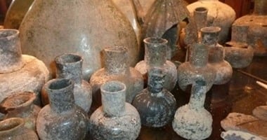العثور على أوانٍ أثرية فى تل القليعة الأثرى بكفر الشيخ