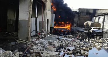 الحماية المدنية تسيطر على حريق مصنع بالخانكة