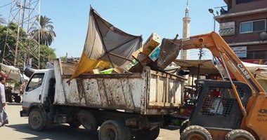 حملة مكبرة لإزالة الإشغالات بميدان القناطر الخيرية