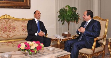 السيسى يستقبل وزير الداخلية الإيطالى فى حضور محمد إبراهيم