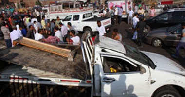 مصرع شخص وإصابة 5 آخرين فى حادث تصادم سيارتين نقل فى 6 أكتوبر