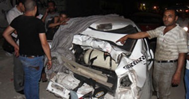 إصابة 10 وتحطم 11 سيارة بعد سقوط نقل من أعلى الدائرى بـ"اثر النبى"