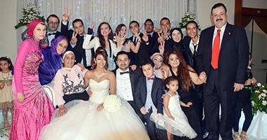 بالصور.. وعد البحرى وأبو الليف ونجوم الفن فى زفاف الملحن أحمد محيى