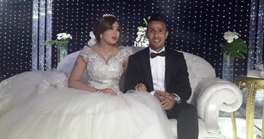 بالصور.. حازم إمام يحتفل بزفافه فى حضور نجوم الرياضة