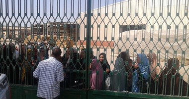 بالصور.. إضراب "المؤقتون" فى إدارة التقاوى بكفر الشيخ بسبب تدنى رواتبهم 
