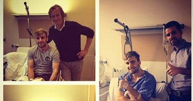 لوك شو يوجه رسالة للمستشفى الهولندى قبل عودته لإنجلترا