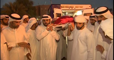 تشييع جثمان الشيخ راشد بن محمد بن راشد آل مكتوم نجل حاكم دبى