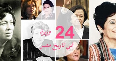 بالأسماء.. 24 امرأة فى تاريخ الحكومات المصرية.. حكمت أبو زيد الأولى فى المنصب.. وفايزة أبو النجا الأطول عمرًا.. وعائشة عبدالهادى أول محجبة.. والحضور النسائى فى الحكومة يتراجع من 16 إلى 9%