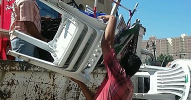 حملة إزالة بمنطقة سوق الخضار فى الغردقة لإزالة الإشغالات