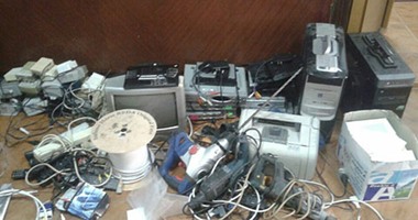 مباحث المصنفات تضبط شبكة دش مركزى فى الإسكندرية