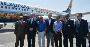 محافظ البحر الأحمر يستقبل أولى رحلات شركة Sunexpress الألمانية بالغردقة