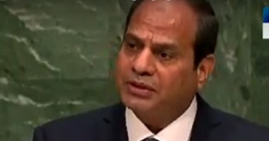 هاشتاج"الأمم المتحدة" يتقدم على تويتر بعد كلمة الرئيس السيسى بالمؤتمر