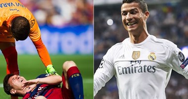 رونالدو يحتفل بصحته.. وميسى يغيب شهرين للإصابة