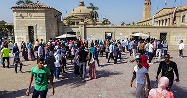 انتظام الدراسة بالجامعات  فى اليوم الأول من العام الدراسى