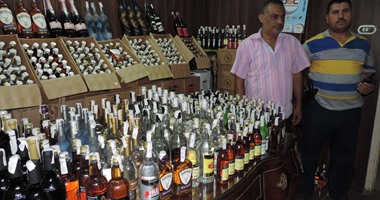 ضبط 1280 زجاجة خمور مجهولة المصدر بدمياط