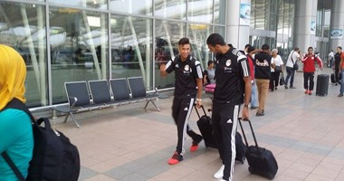 وصول بعثة المنتخب إلى مطار القاهرة استعدادا للسفر إلى تشاد