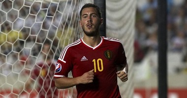 مدرب المنتخب البلجيكى يشيد بـ "هازارد" رغم تراجع مستواه