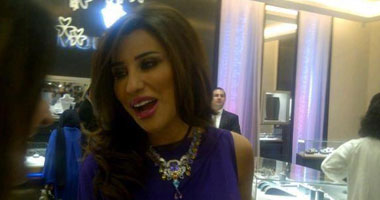 بالصور.. نجوى كرم ورامى عياش فى افتتاح مجوهرات معوض