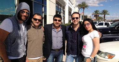 ماجد وعبير ووائل جسار فى أمريكا لتصوير "شط بحر الهوى"