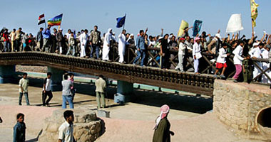 تظاهرات بسيناء احتجاجاً على تهريب الوقود لغزة