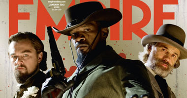 بوسترات "django unchained" لدى كابريو تتصدر غلاف embire
