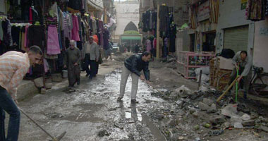 أمطار غزيرة بالمنوفية وانقطاع التيار الكهربائى فى القرى والمدن