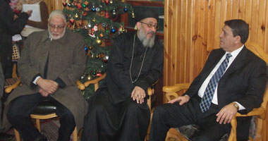 قيادات كفر الشيخ يشاركون الأقباط صلاة عيد الميلاد المجيد