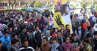 هدوء بجامعة حلوان وغياب لمظاهرات طلاب الجماعة
