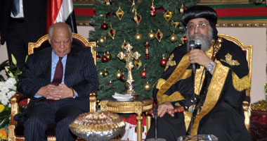 "البابا" يستقبل "الببلاوى" ووزير الداخلية على رأس المهنئين بعيد الميلاد وسط تشديدات أمنية.. "تواضروس": "الكنيسة" أحد أعمدة الوطن بجانب الجيش و"الأزهر" والقضاء.. ولن ندخل "القدس الشريف" إلا مع المسلمين