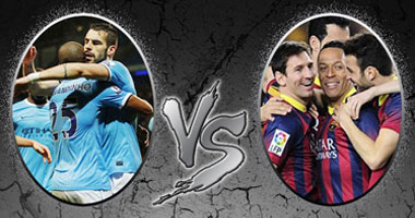 أبرز تصريحات لاعبى برشلونة والسيتى قبل "معركة الاتحاد"
