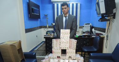 بالصور.. ضبط عاطل وبحوزته 27ألف قرص ترامادول