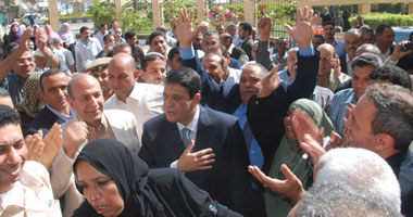 بالصور.. استقبال حافل لعابدين بكفر الشيخ 