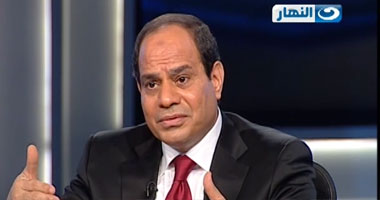 السيسى: ليس لدى أى خصوم.. ولم يتم القبض على أحد دون سند قانونى