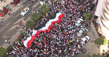 وصول متظاهرى "مصطفى محمود" إلى كوبرى الجلاء