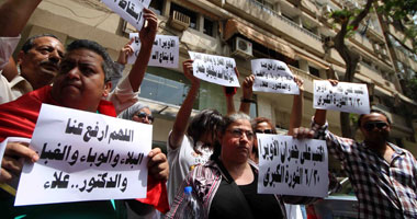 وفد من شباب النوبة يصل اعتصام المثقفين بالوزارة