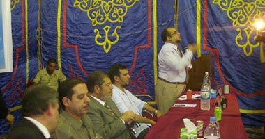 مؤتمر "الحرية والعدالة" بالمنوفية يكرم أسر شهداء المنوفية